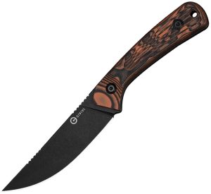 Civivi Carveth Fixed Blade Blk/Org (3.63″)
