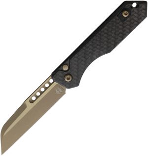 Heretic Knives Auto Jinn Button Lock CF Brz (3″)