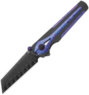 Kizer Cutlery Staff Framelock Damasc (3″)