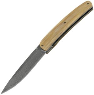 Maserin Gourmet Linerlock Damascus Whi (3.88″)