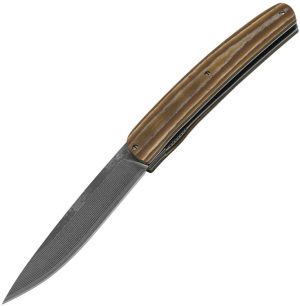 Maserin Gourmet Linerlock Damascus Bro (3.88″)