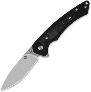 QSP Knife Peregrine Linerlock Blue CF (3″)