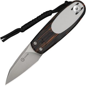 Civivi Purr Slip Joint Org/Blk (1.88″)