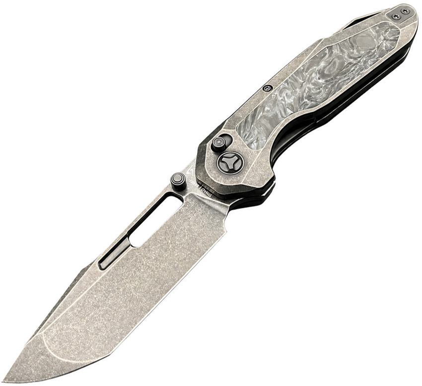 Ketuo Triad Button Linerlock Wht Cf (3.13&Quot;) Ketuo Triad Button Linerlock Wht CF (3.13")