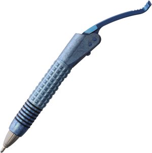 Microtech Siphon Pen II Titanium Ice Blu