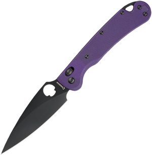 Daggerr Knives Sting Slim Corssbar Purple BW (3.88″)