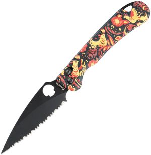Daggerr Knives Sting Slim Crossbar Khokhloma (3.88″)