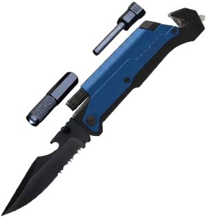 ElitEdge Rescue Linerlock A/O Blue (3.25″)
