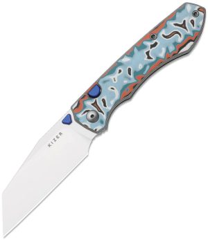 Kizer Cutlery Wharning Button Linerlock Mic (3.38″)
