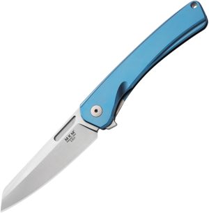MKM-Maniago Knife Makers ROAR Framelock Blue TI (3.13″)