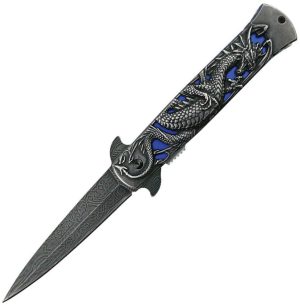 S-TEC Dragon Linerlock A/O Blue (3.88″)