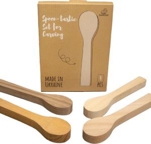 BEAVERCRAFT Spoon Blanks Set (Elm; Europea