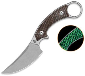 QSP Knife Baby Viper GID Brown Burlap (3.25″)